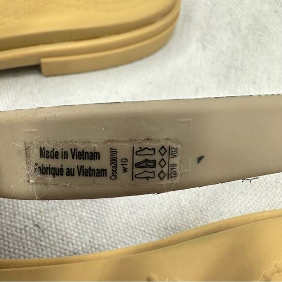 Crocs Tulum snakeskin print sandals women's size 10 Rubber/Jelly - Picture 3 of 13